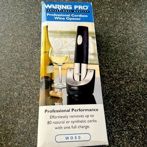 Waring Pro cordless wine opener